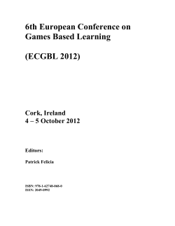 Game-Based Training Practices from an
