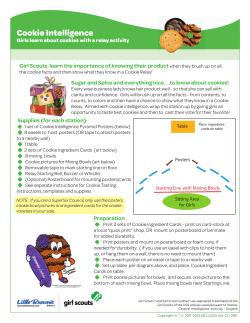 Cookie Intelligence Activity