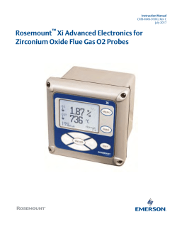 Rosemount Xi Advanced Electronics for Zirconium Oxide
