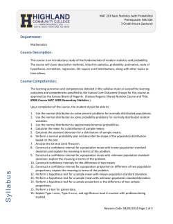 Department - Highland Community College