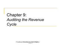 Auditing the Revenue Cycle