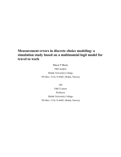 Measurement errors in discrete choice modeling