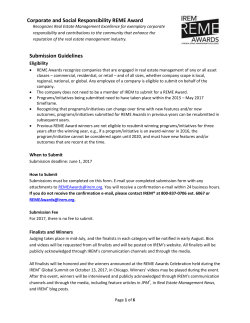 Corporate and Social Responsibility