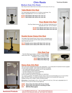 Chin Rests - Richmond Products