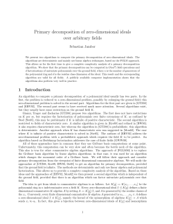 Primary decomposition over arbitrary fields