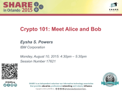 Crypto 101: Meet Alice and Bob