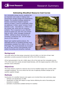 Estimating woodfuel resource cost curves