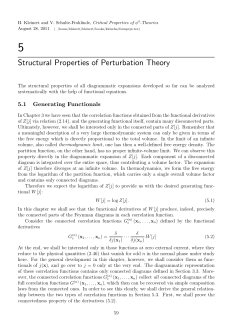 Structural Properties of Perturbation Theory