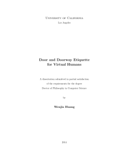 Door and Doorway Etiquette for Virtual Humans