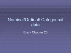 PSYC 502 Lecture 09 Categorical data and tabulation 2012