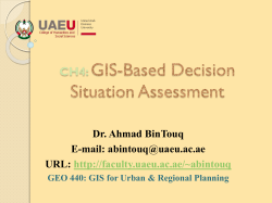 Chapter(4): GIS-Based Decision Situation Assessment