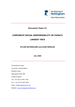 corporate social responsibility in china`s largest tncs