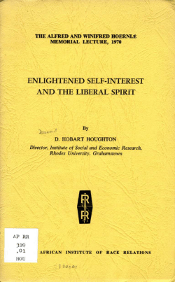enlightened self-interest and the liberal spirit