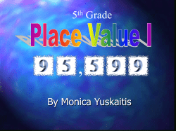 Place Value - Study Hall Educational Foundation