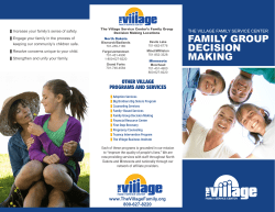 Family Group Decision Making Brochure