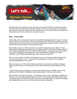 Patrick Mills - Reconciliation Australia