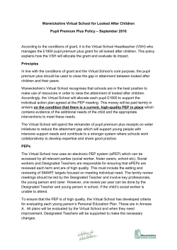 Pupil Premium Policy Sept 2016