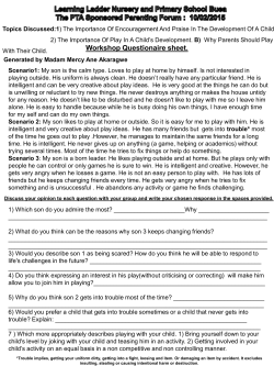 10/02/2015 Workshop Questionaire sheet.