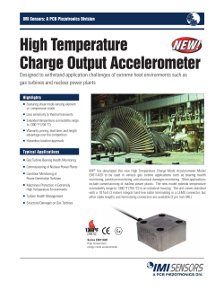High Temperature Charge Output Accelerometer