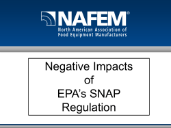click here for powerpoint presentation from naefem on epa snap issue