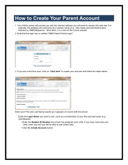 How to Create Your MMS Parent Portal Account