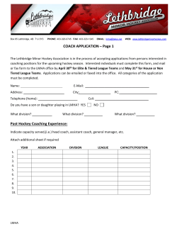 Lethbridge Minor Hockey Association