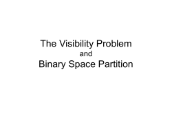 The Visibility Problem and Binary Space Partition