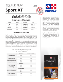 Sport XT - EquiPurina