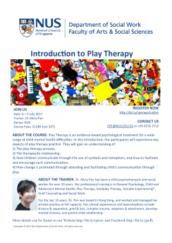 Introduction to Play Therapy