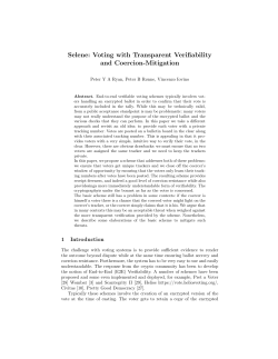 Selene: Voting with Transparent Verifiability and Coercion