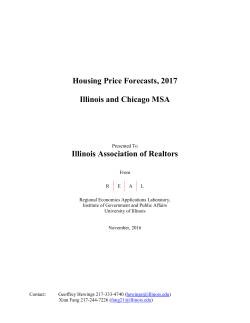 Housing Forecast, 2017 - Illinois Association of REALTORS
