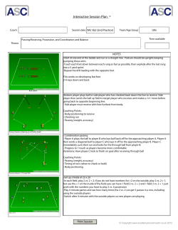 Academy Soccer Coach-Interactive Session Plan
