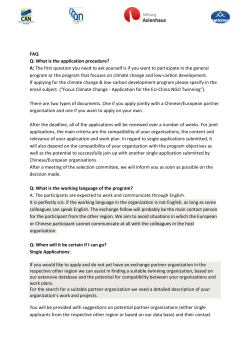 FAQ EU China Exchange - Climate Action Network Europe