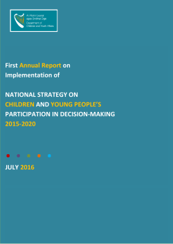 First Annual Report on Implementation of NATIONAL STRATEGY