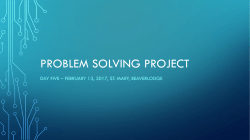 Problem solving Project