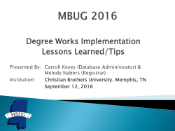 Degree Works Implementation