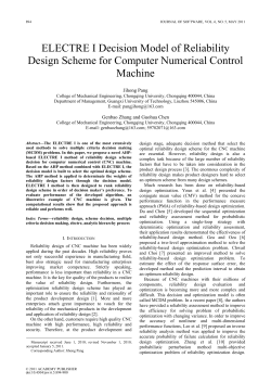 ELECTRE I Decision Model of Reliability Design Scheme for