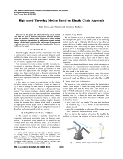 High-Speed Throwing Motion Based on Kinetic Chain Approach