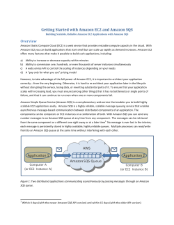 Getting Started with Amazon EC2 and Amazon SQS