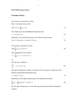 ECON 4910 Lecture notes 4