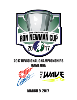 2017 DIVISIONAL CHAMPIONSHIPS GAME ONE MARCH 9, 2017
