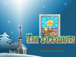 Baptism, Holy Communion, and the sacrament of