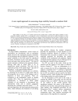 A new rapid approach in assessing slope stability beneath a random
