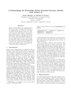 A Methodology for Evaluating Theory Revision Systems: Results