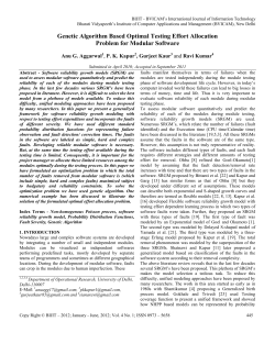Genetic Algorithm Based Optimal Testing Effort Allocation Problem
