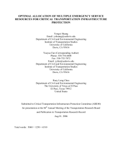 optimal allocation of multiple emergency service