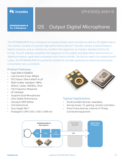 I2S Output Digital Microphone