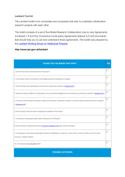 Lambert tool kit - Model Research Collaboration