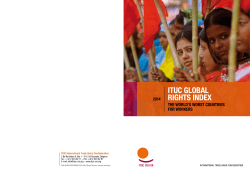 ITUC Global RIGhTs Index - International Trade Union Confederation