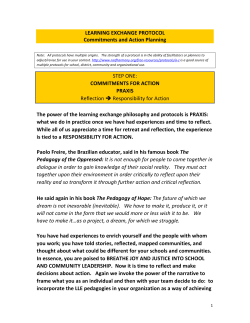 Commitment Sequence and Action Plan